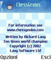 ChessGenius (C) 2002 Lang Software