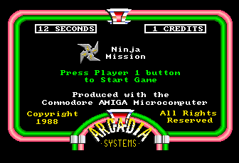 Ninja Mission (c) 1988 Arcadia Systems