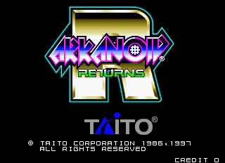 Arkanoid Returns (C) 1997 Taito