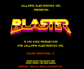 Blaster (C) 1983 Williams