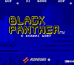Black Panther (C) 1987 Konami