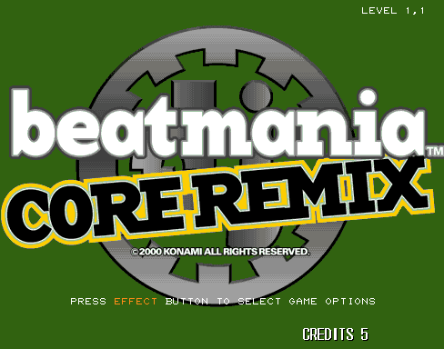 Beatmania Core Remix (C) 2000 Konami