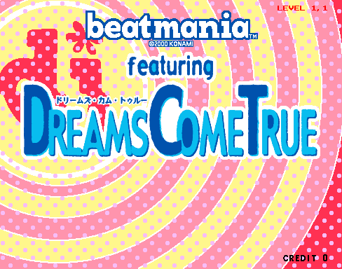 Beatmania featuring Dreams Come True (C) 2000 Konami