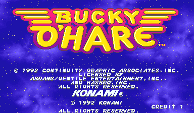 Bucky O'Hare (C) 1992 Konami