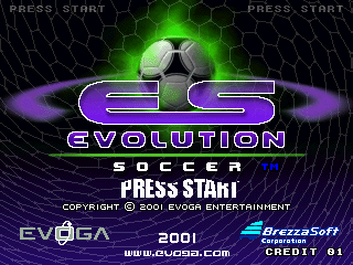 Evolution Soccer (C) 2001 Evoga