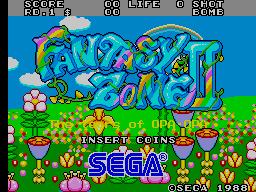 Fantasy Zone II (c) 1988 Sega