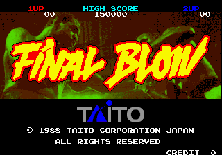 Final Blow (C) 1988 Taito