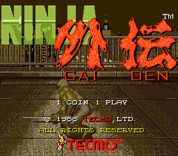 Ninja Gaiden (C) 1988 Tecmo