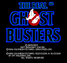 The Real Ghostbusters (C) 1987 Data East