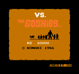 Vs. The Goonies (C) 1986 Konami