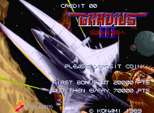 Gradius III (C) 1989 Konami