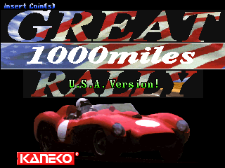 Great 1000 Miles Rally: U.S.A. Version! (C) 1994 Kaneko