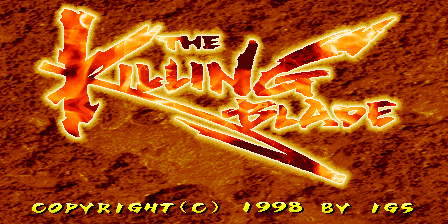 The Killing Blade (c) 1998 IGS