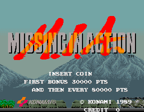 Missing in Action (C) 1989 Konami