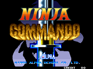 Ninja Commando (C) 1992 Alpha Denshi