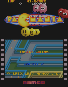 Pac-mania (C) 1987 Namco