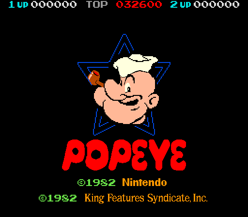 Popeye (C) 1982 Nintendo