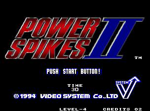 Power Spikes II (C) 1994 Video System