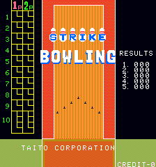 Strike Bowling (c) 1982 Taito