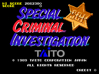 Special Criminal Investigation (C) 1989 Taito