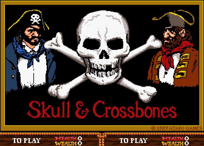 Skull & Crossbones (C) 1989 Atari