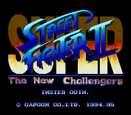 Super Street Fighter II - The New Challengers (Arcade bootleg of Japanese MegaDrive version) (c) 1995 Unknown