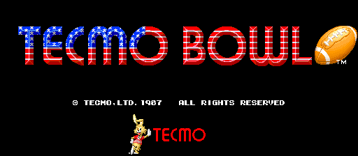 Tecmo Bowl (C) 1987 Tecmo