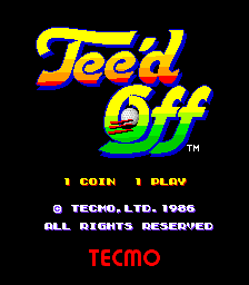Tee'd Off (c) 1986 Tecmo