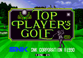 Top Player's Golf (c) 1990 SNK