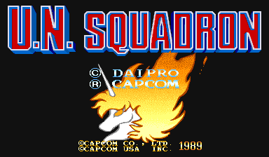 U.N. Squadron (C) 1989 Capcom
