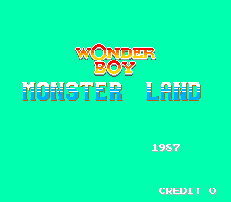 Wonder Boy - Monster Land (C) 1987 Sega