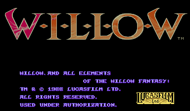 Willow (C) 1989 Capcom