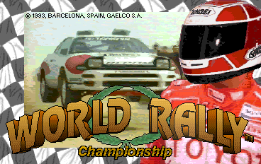 World Rally (c) 1993 Gaelco S.A.