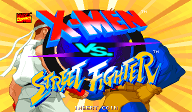 X-Men vs. Street Fighter (C) 1996 Capcom