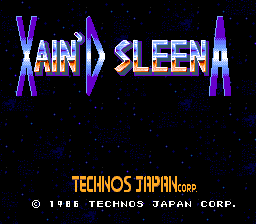 Xain'd Sleena (C) 1986 Technos Japan