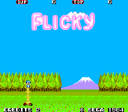 Flicky (C) 1984 Sega