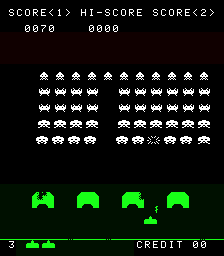 Space Invaders (C) 1978 Taito