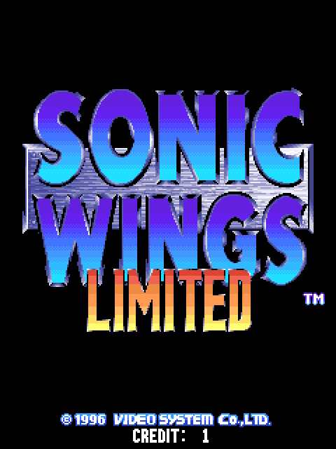 Sonic Wings Limited (C) 1996 Video System