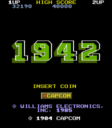 1942 (C) 1985 Capcom (William Electronic license)