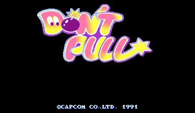 Don't Pull (C) 1991 Capcom