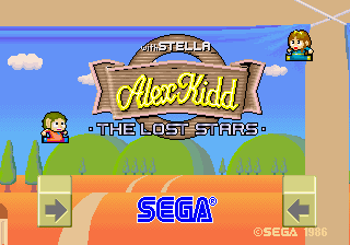 Alex Kidd with Stella - The Lost Stars (C) 1986 Sega