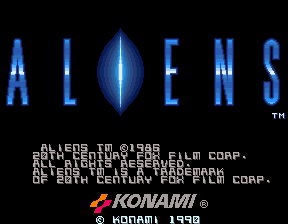 Aliens (C) 1990 Konami
