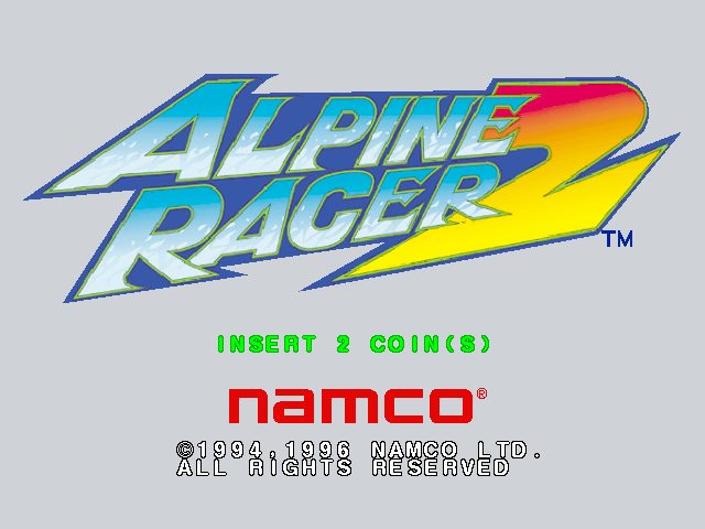 Alpine Racer 2 (c) 1996 Namco