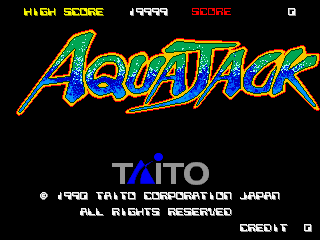 Aqua Jack (C) 1990 Taito