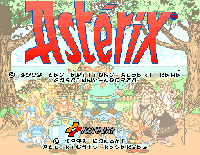 Astrix (C) 1992 Konami