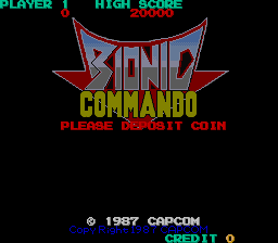 Bionic Commando (C) 1987 Capcom