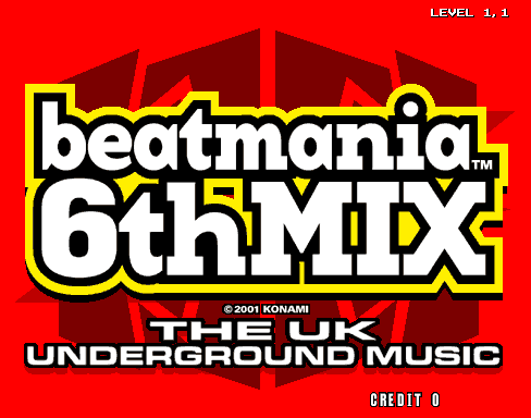 Beatmania 6th Mix - The UK Underground Music (C) 2001 Konami