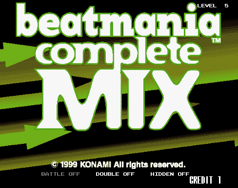 Beatmania Complete Mix (C) 1999 Konami