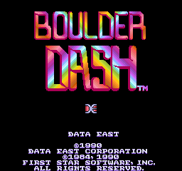 Boulder Dash (C) 1990 Data East