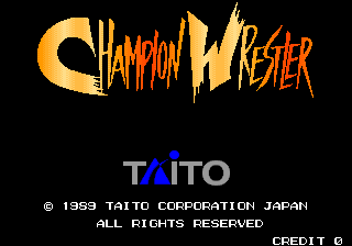Champion Wrestler (C) 1989 Taito